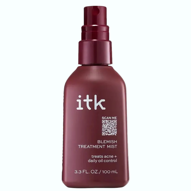 itk Blemish Treatment Mist with 2% salicylic acid for acne-prone skin