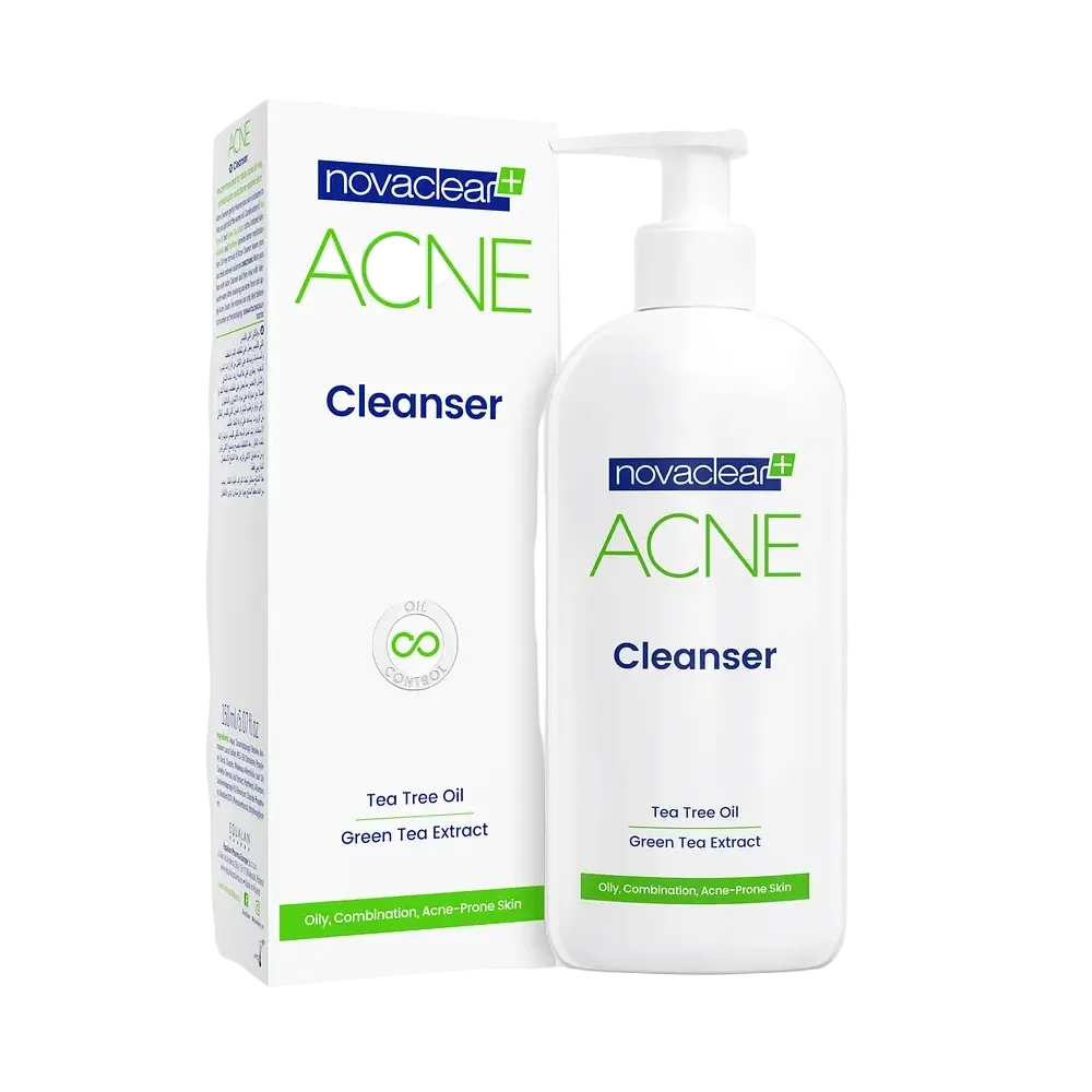 Novaclear Acne Cleansing Gel with tea tree oil for oily and acne-prone skin