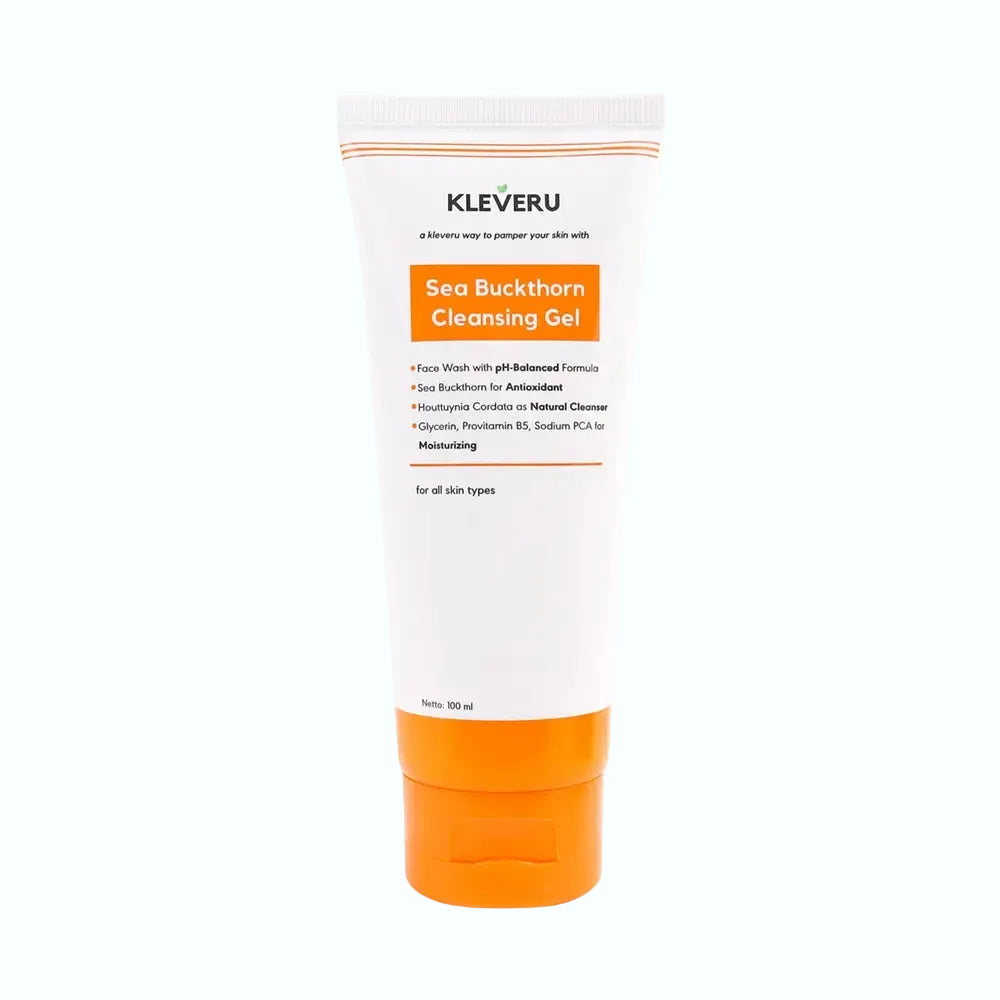 Kleveru Sea Buckthorn Cleansing Gel for gentle hydrating cleanse and sensitive skin