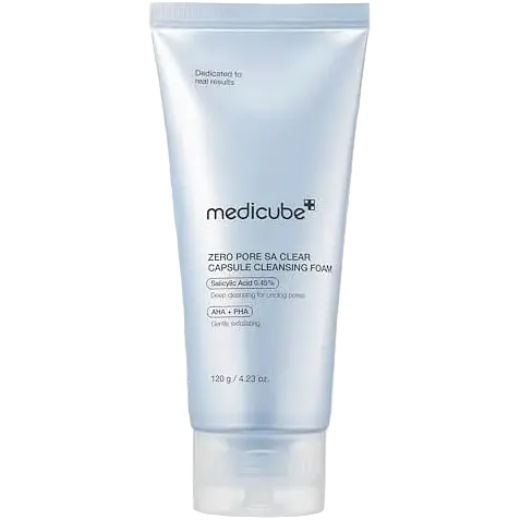 MediCube Zero Pore SA Clear Capsule Cleansing Foam for pore care and acne-prone skin