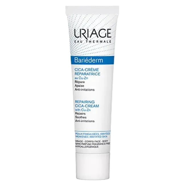 Uriage Bariéderm Repairing Cica-Cream Cu-Zn for sensitive and irritated skin barrier repair