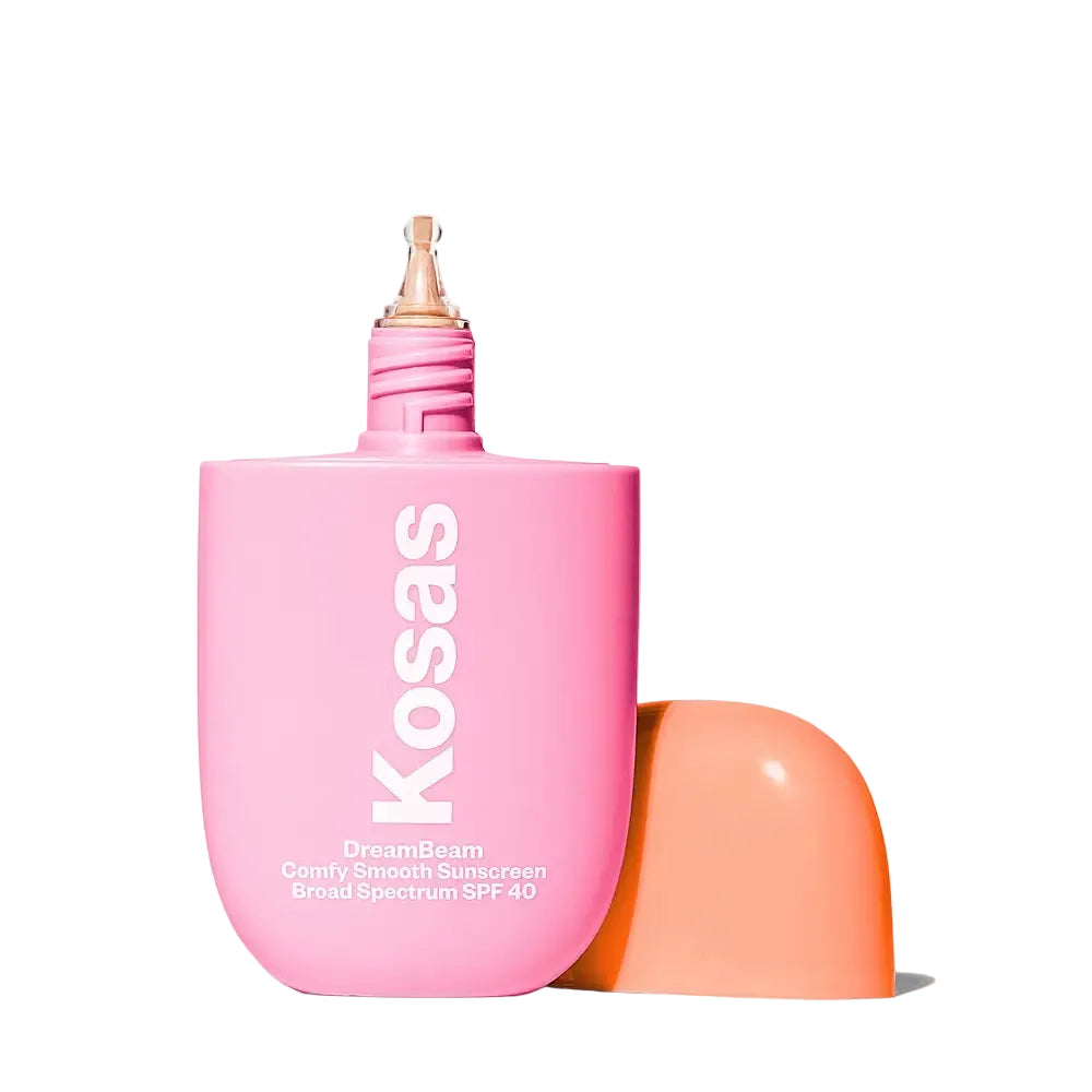 Kosas Dreambeam Comfy Smooth Mineral Sunscreen SPF 40 with ceramides and peptides for hydration and makeup prep