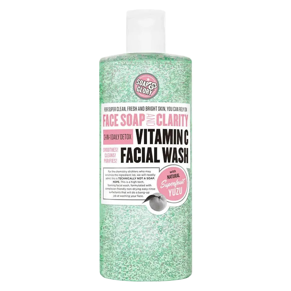 Soap & Glory Face Soap & Clarity 3-in-1 Daily Vitamin C Facial Wash for brightening and exfoliating