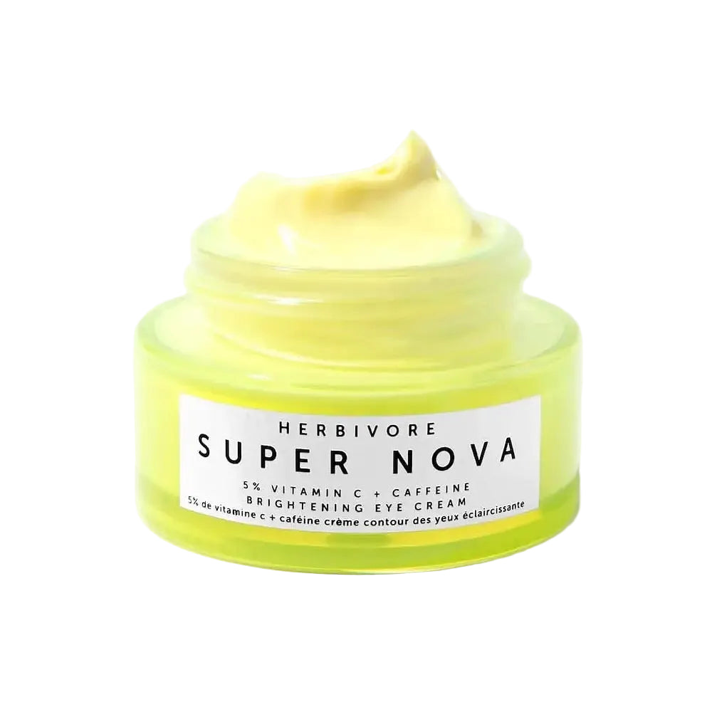 Herbivore Super Nova 5% THD Vitamin C + Caffeine Brightening Eye Cream for dark circles and depuffing