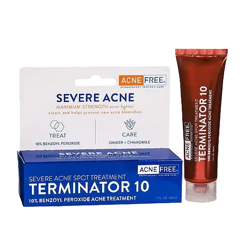 AcneFree Terminator 10 Acne Spot Treatment with 10% benzoyl peroxide for severe acne