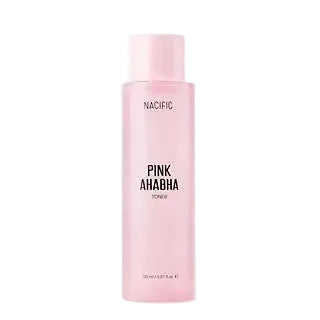Nacific Pink AHABHA Toner with AHA BHA for exfoliation, brightening and hydration