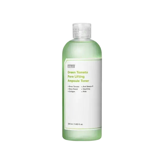 Sungboon Editor Green Tomato Pore Lifting Ampoule Toner for pore minimizing and skin firming
