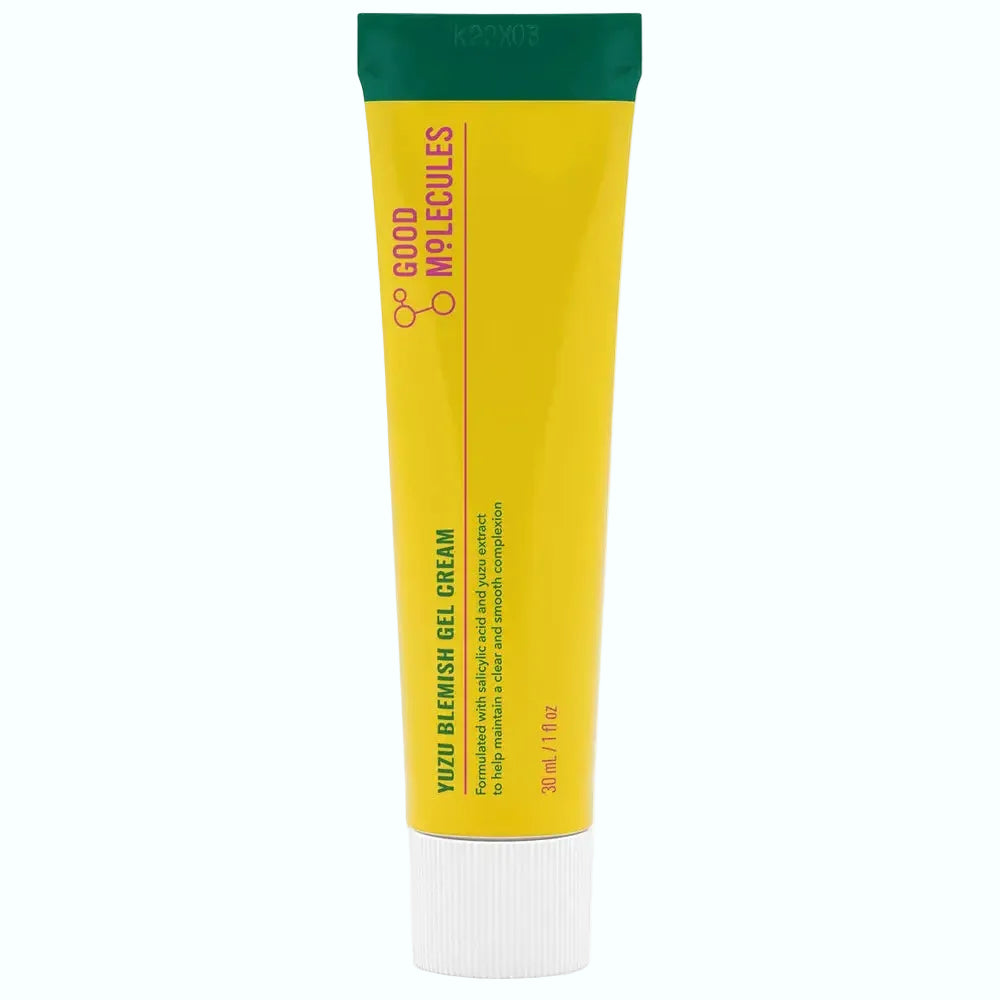Good Molecules Yuzu Blemish Gel Cream with salicylic acid for acne-prone skin and brightening