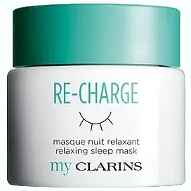 Clarins Re-Charge Relaxing Sleep Mask overnight treatment for hydration and radiance