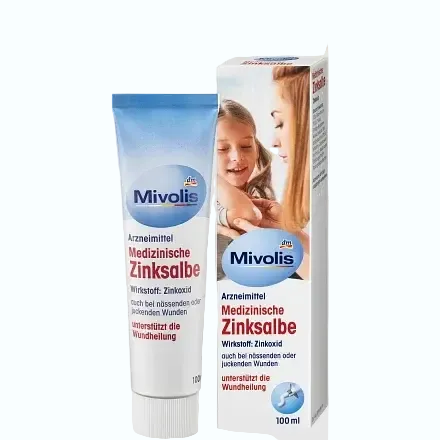 Mivolis Medizinische Zinksalbe zinc ointment for wound healing and diaper rash