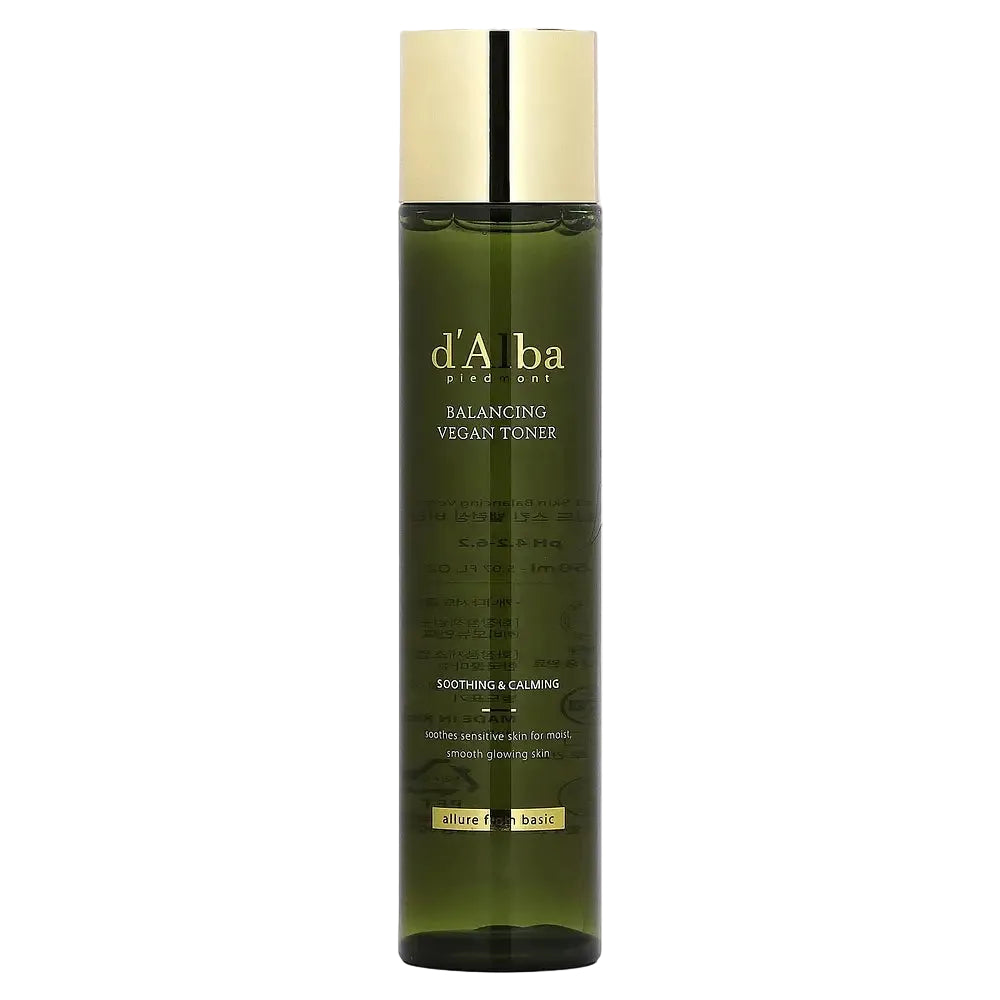 D'Alba Balancing Vegan Toner with white truffle and centella for hydration and pH balance