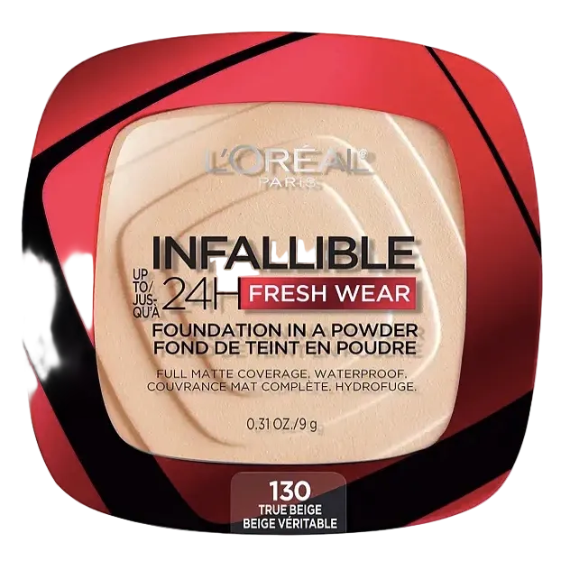 L'Oreal Infallible Fresh 24H Wear Foundation In A Powder full coverage matte finish for all skin types