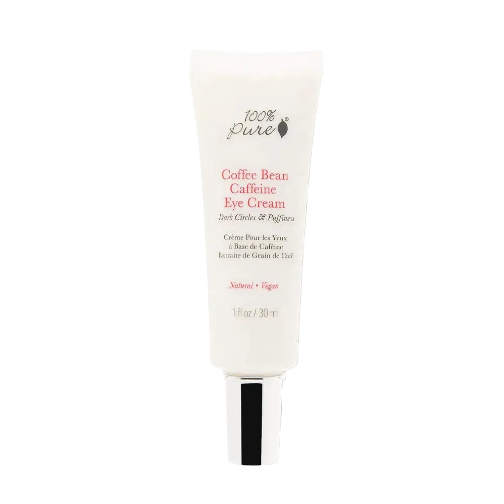 100% Pure Coffee Bean Caffeine Eye Cream for depuffing, dark circles and anti-aging