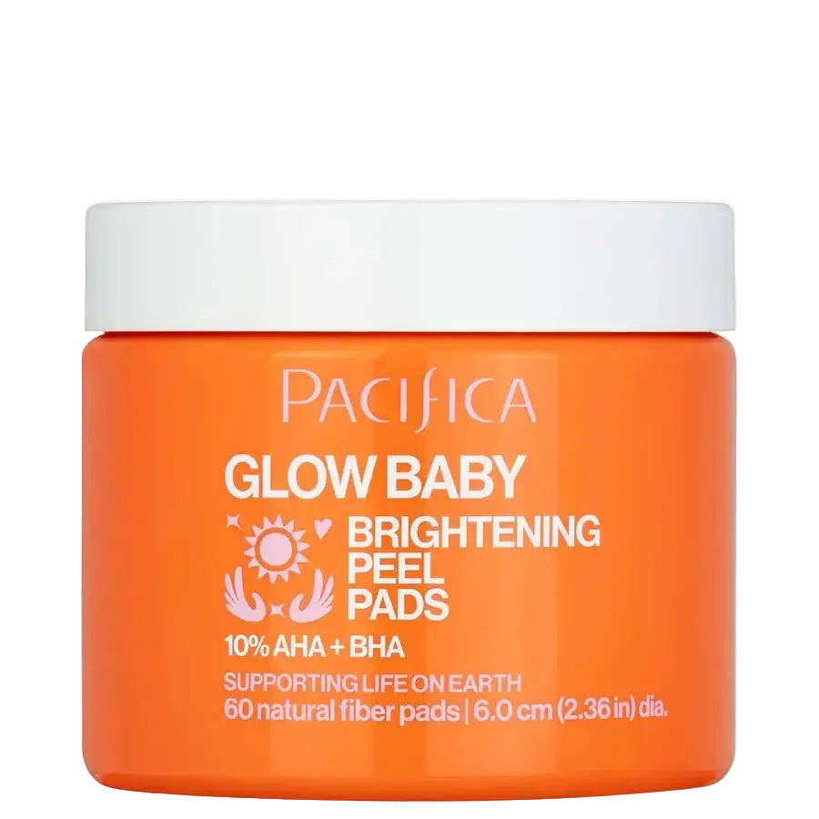 Pacifica Glow Baby Brightening Peel Pads 10% AHA BHA for exfoliation and brighter skin