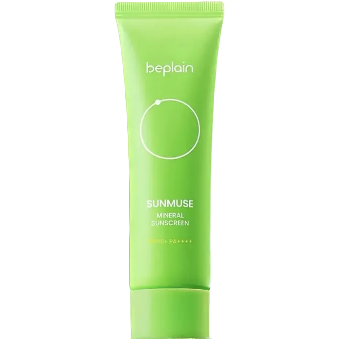 Beplain Sunmuse Mineral Sunscreen SPF50+ PA++++ for sensitive skin UV protection zinc oxide