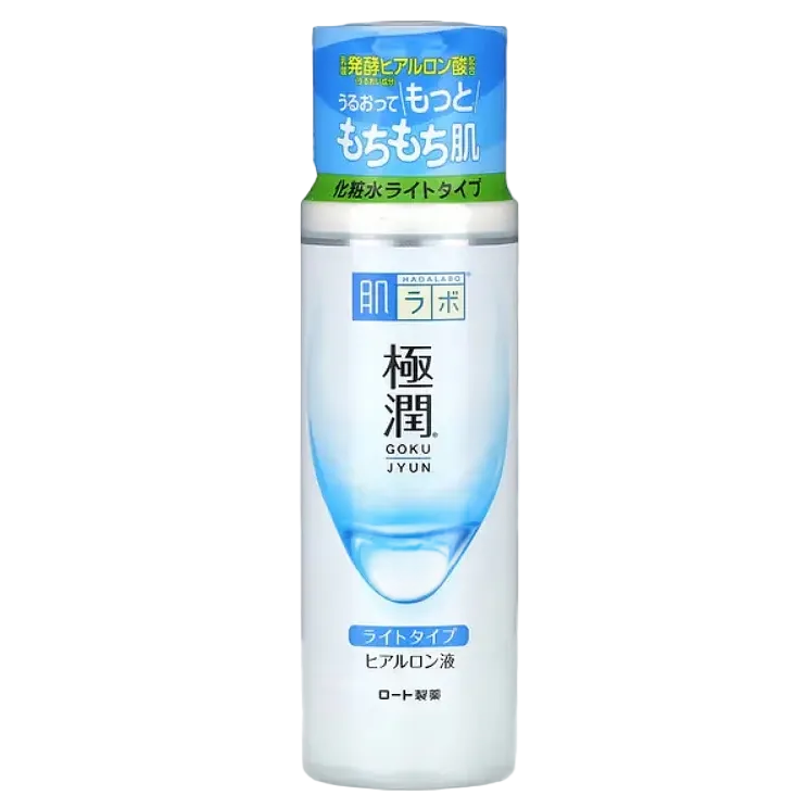 Hada Labo Gokujyun Lotion Light hydrating Japanese toner with hyaluronic acid for all skin types