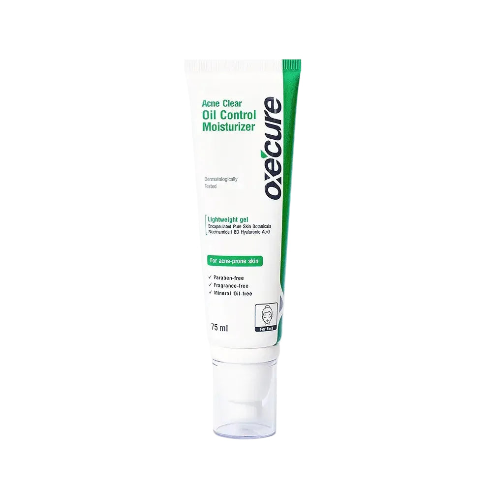 Oxecure Acne Clear Oil Control Moisturizer for oily acne-prone skin with salicylic acid and niacinamide