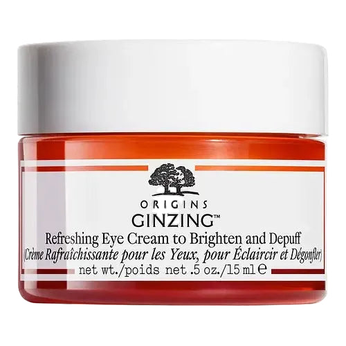 Origins GinZing Refreshing Eye Cream for brightening dark circles and depuffing