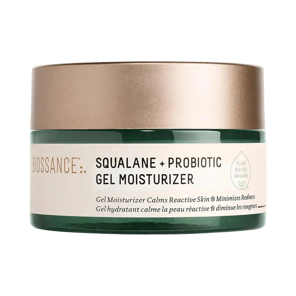Biossance Squalane + Probiotic Gel Moisturizer for redness relief and hydration