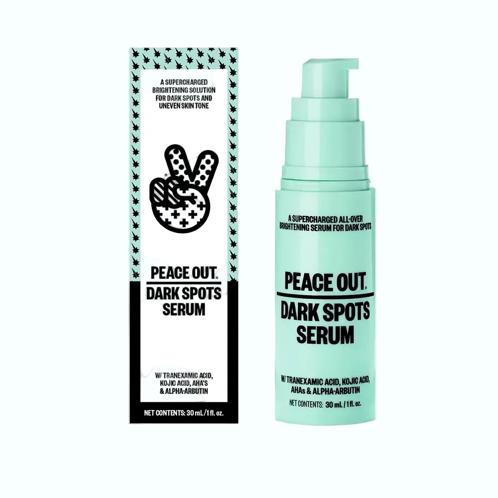 Peace Out Dark Spots Serum with tranexamic acid and AHAs for hyperpigmentation and brightening