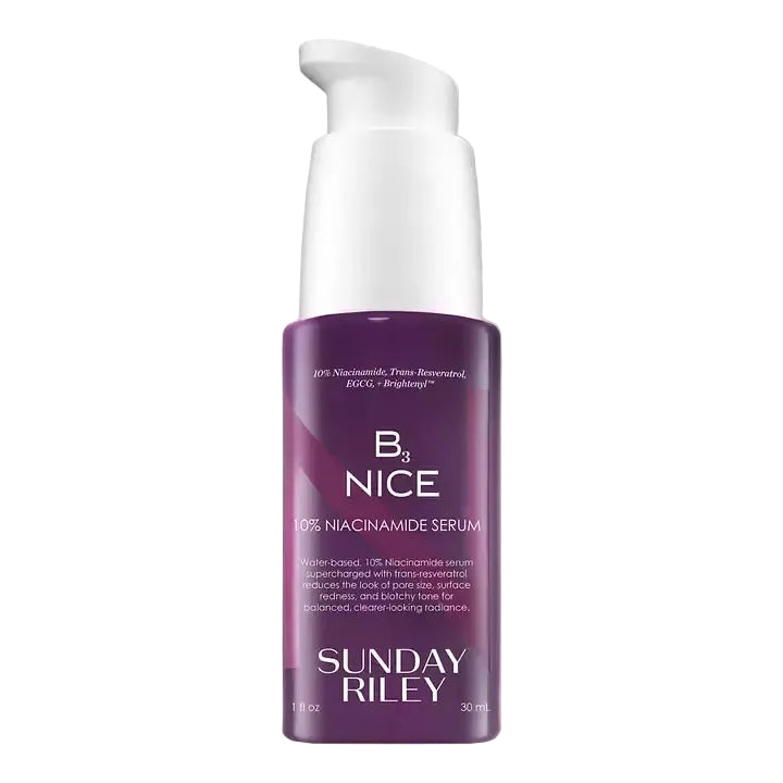 Sunday Riley B3 Nice 10% Niacinamide Serum for dark spots, pores, and redness