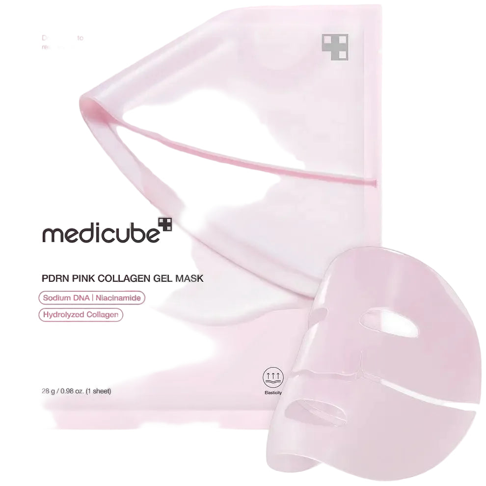 MediCube Salmon PDRN Pink Collagen Gel Mask for elasticity, hydration and glass glow skin