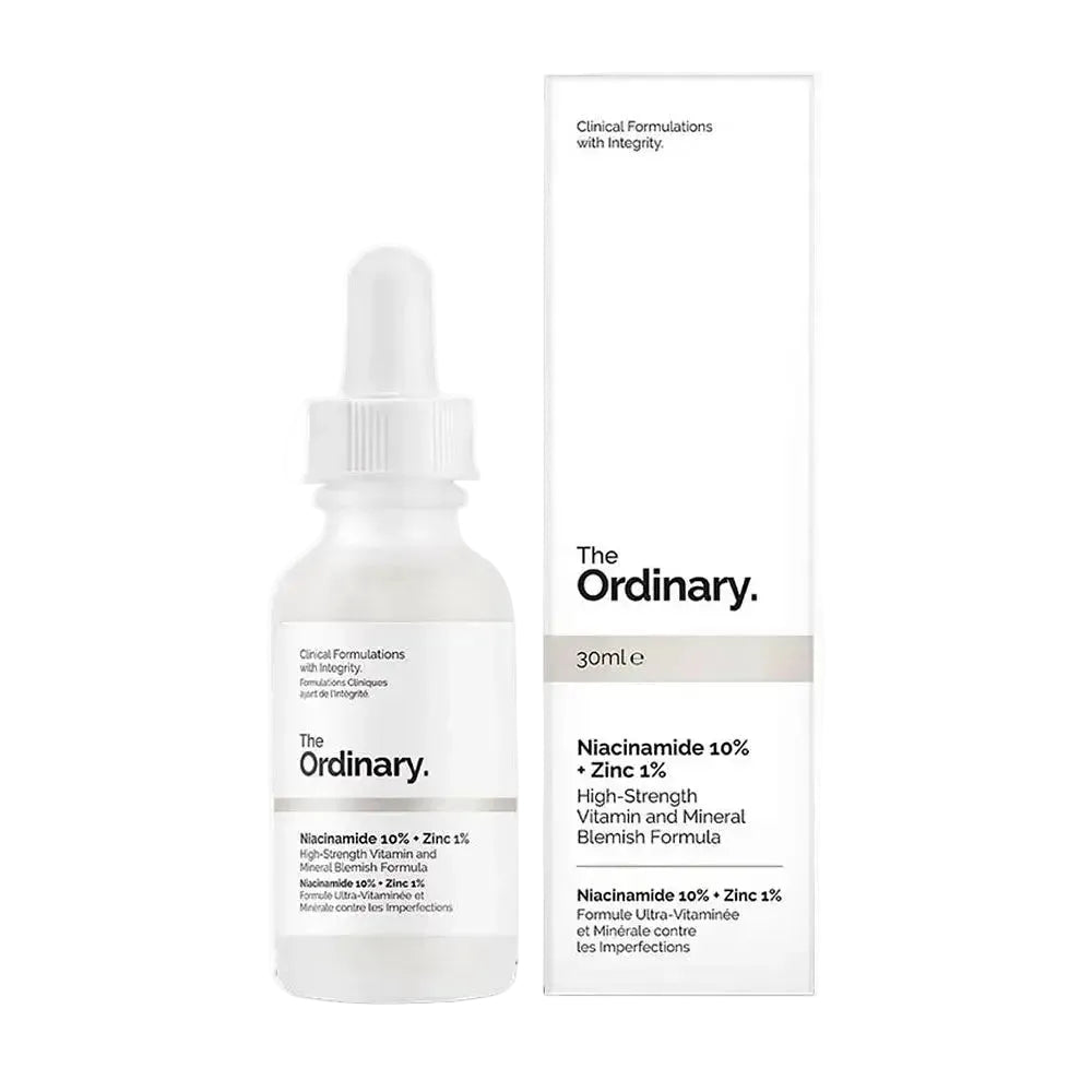 The Ordinary Niacinamide 10% + Zinc 1% serum for oil control and blemish-prone skin