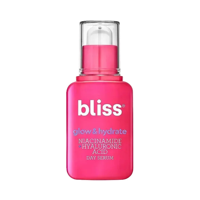 Bliss Glow & Hydrate Day Serum with Niacinamide and Hyaluronic Acid for brightening and hydration