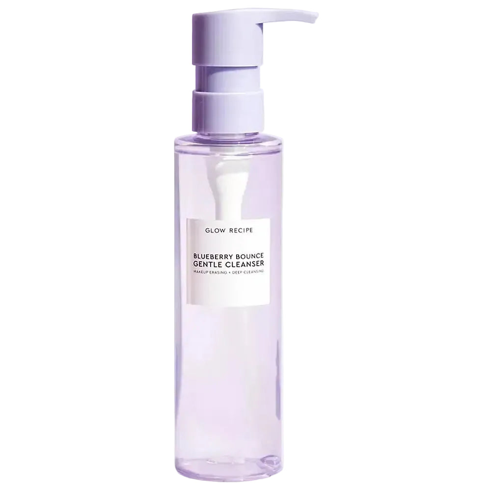Glow Recipe Blueberry Bounce Gentle Cleanser with AHA and hyaluronic acid for makeup removal and hydration