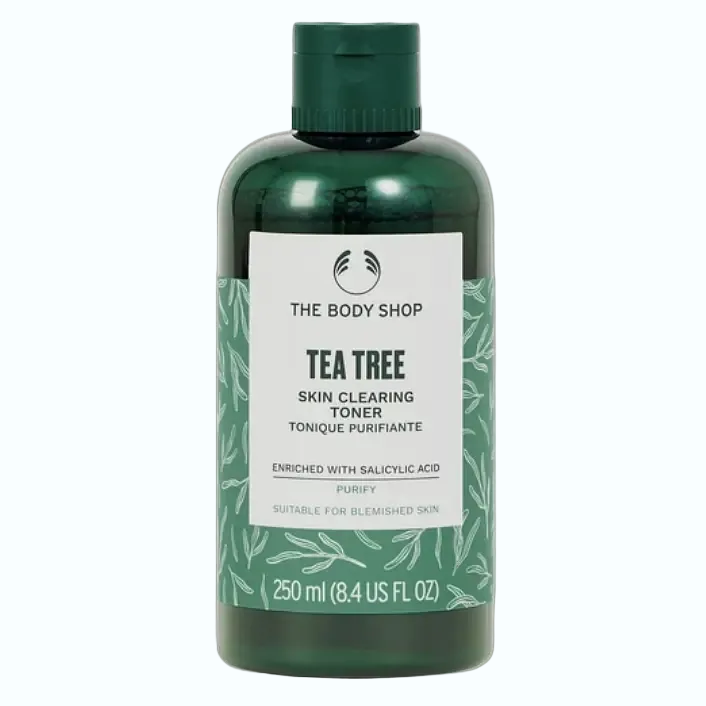 The Body Shop Tea Tree Skin Clearing Toner for acne-prone and oily skin with tea tree oil
