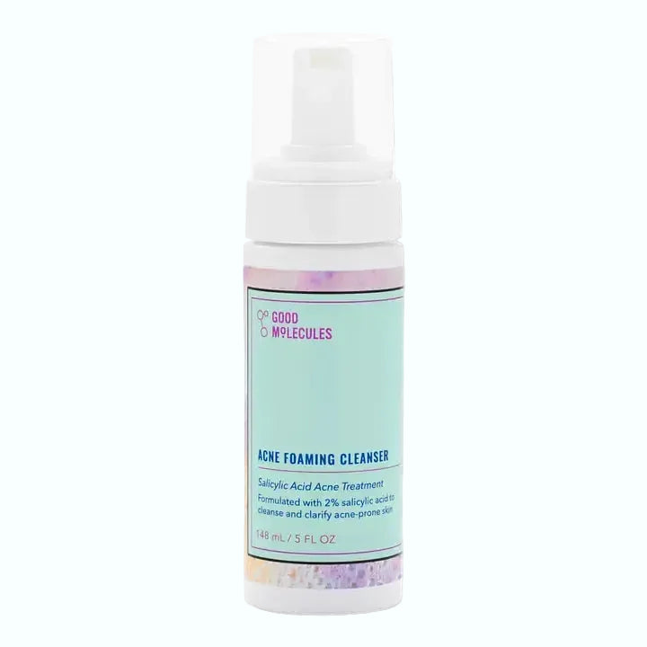 Good Molecules Acne Foaming Cleanser with 2% salicylic acid for acne-prone skin and clogged pores