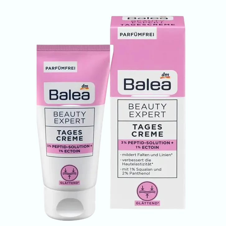 Balea Beauty Expert Tagescreme day cream with peptides and ectoin for anti-aging and hydration