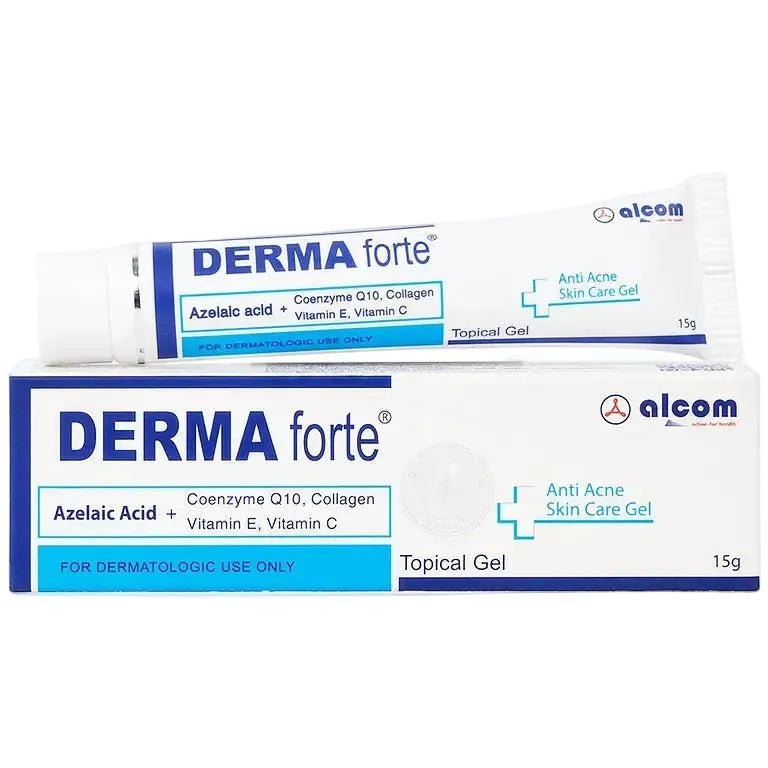 Gamma Chemicals Derma Forte anti-acne gel with azelaic acid for dark spots and acne scars