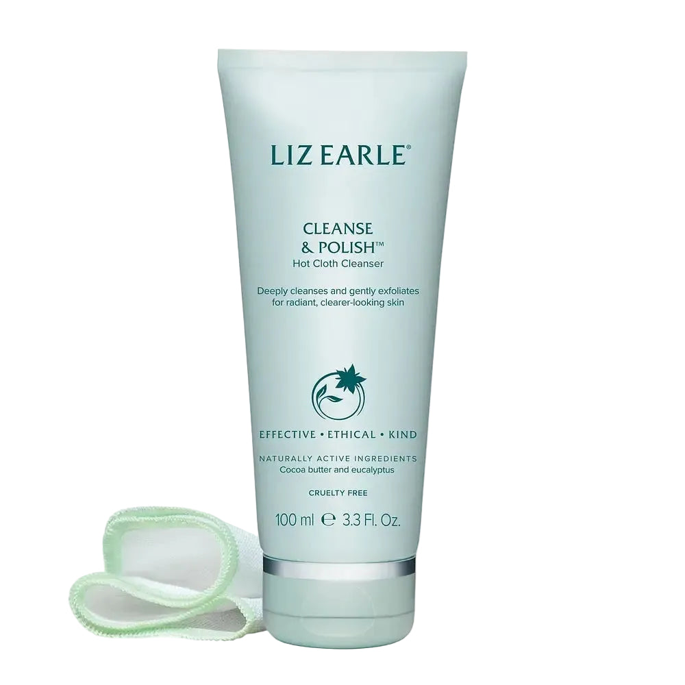 Liz Earle Cleanse & Polish Hot Cloth Cleanser with cocoa butter for deep cleansing and hydration