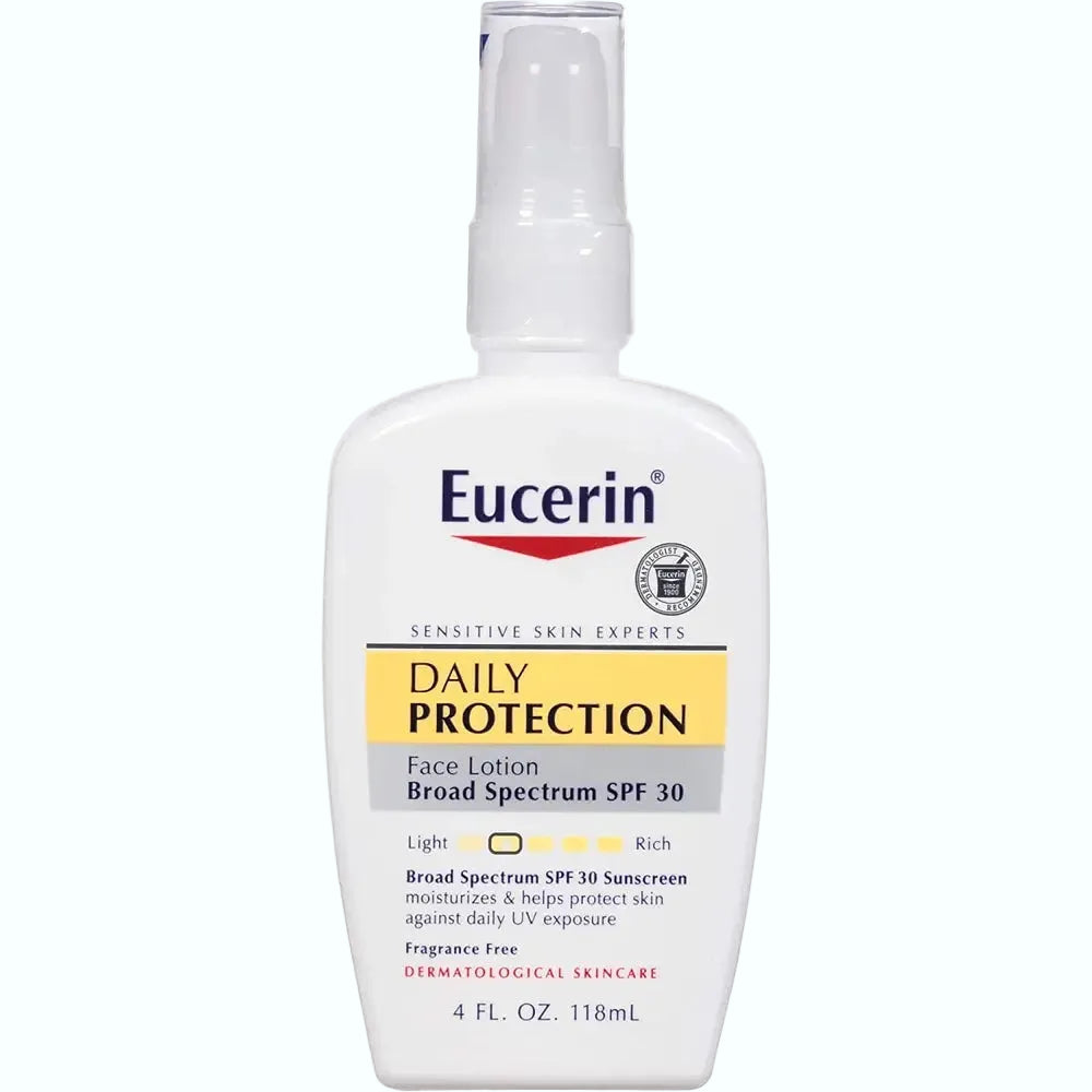 Eucerin Daily Protection Face Lotion SPF 30 for daily UV protection and sensitive skin hydration