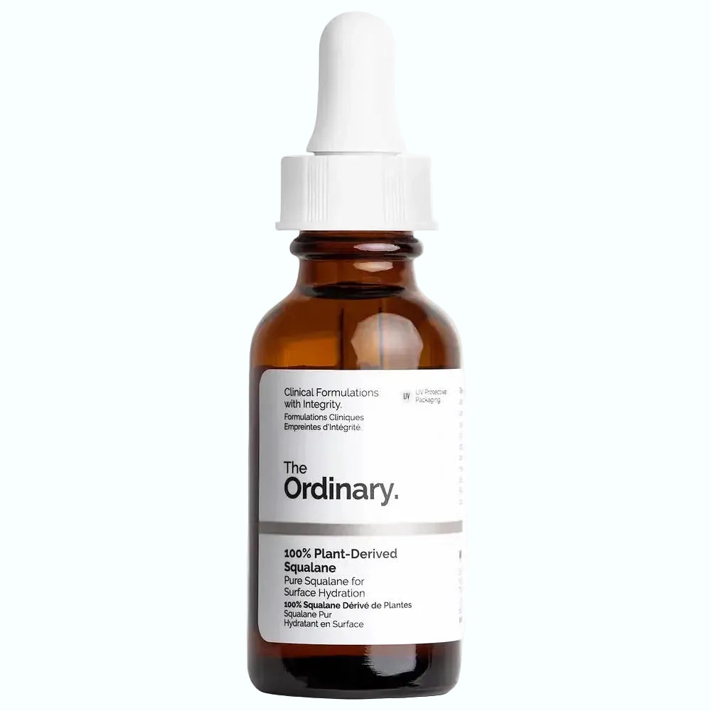 The Ordinary 100% Plant-Derived Squalane lightweight hydrating facial oil for dry, sensitive skin