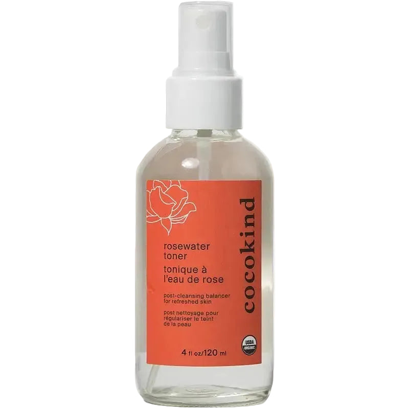 Cocokind Rosewater Facial Toner with organic rose hydrosol for soothing and balancing skin