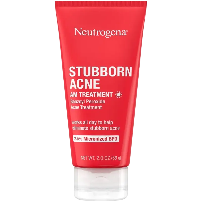 Neutrogena Stubborn Acne AM Treatment with benzoyl peroxide for acne-prone skin and breakouts