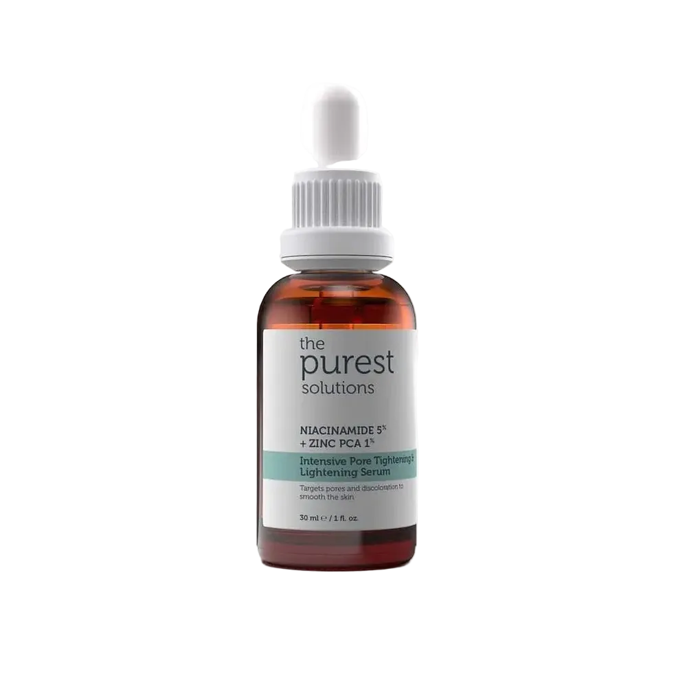 The Purest Solutions Niacinamide 5% + Zinc PCA 1% serum for pore tightening and brightening