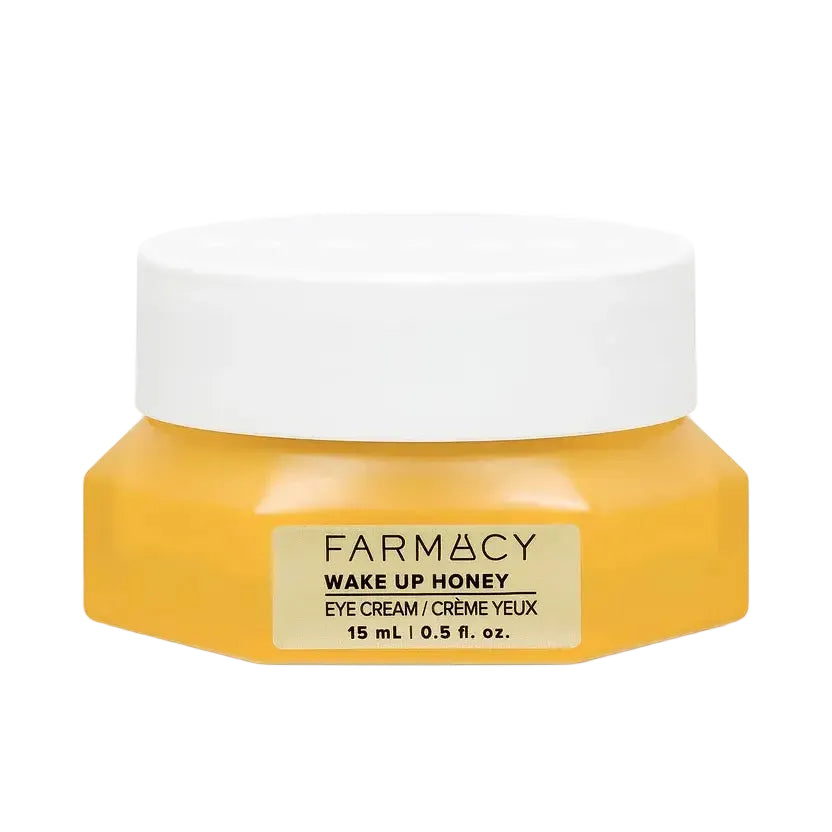 Farmacy Wake Up Honey Eye Cream brightening vitamin C eye cream for dark circles and puffiness