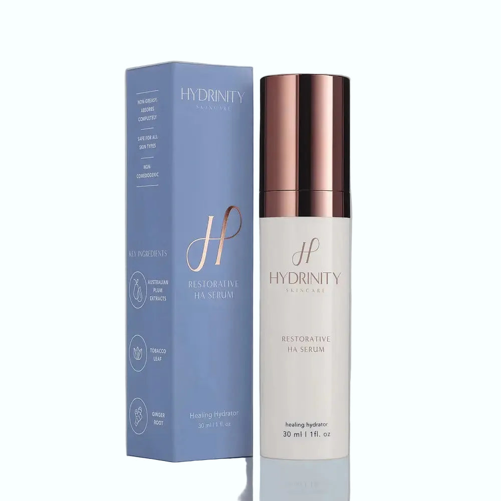Hydrinity Restorative HA Serum with PPM Technology for deep hydration and skin rejuvenation