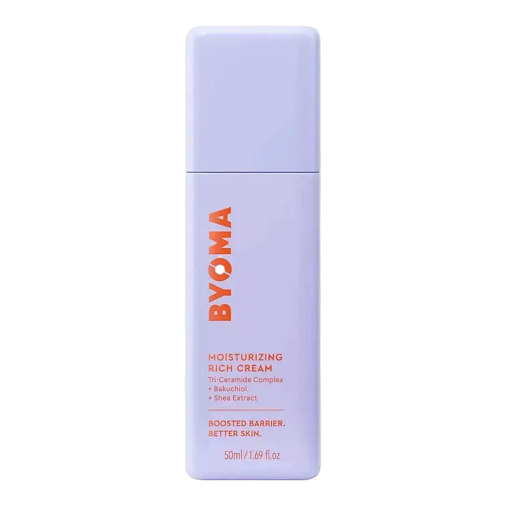 BYOMA Moisturising Rich Cream for deeply hydrating and strengthening skin barrier with ceramides