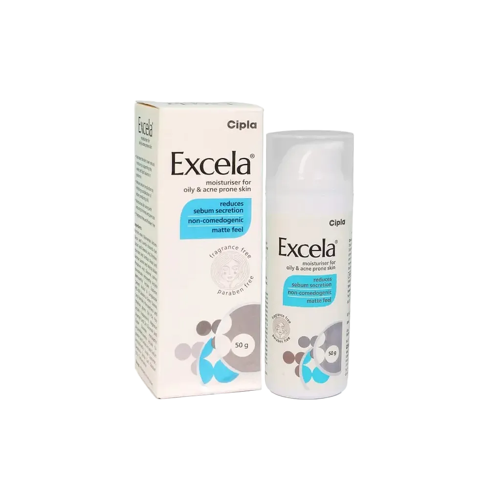 Rivela by Cipla Excela Moisturiser for oily and acne-prone skin with niacinamide and zinc