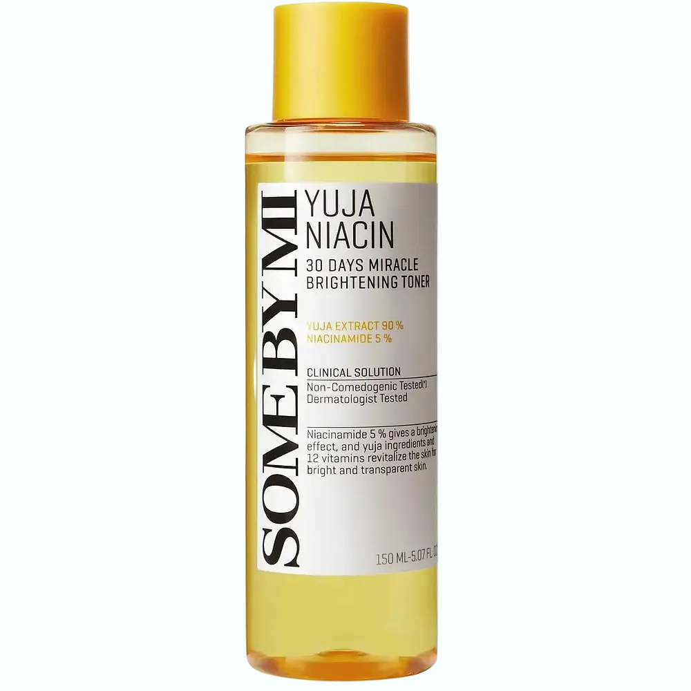Some By Mi Yuja Niacin Brightening Toner for dark spots and dull skin with vitamin C and niacinamide