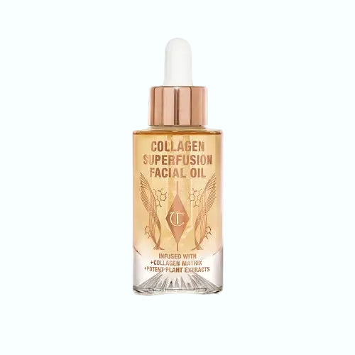 Charlotte Tilbury Collagen Superfusion Facial Oil for firming and plumping mature skin