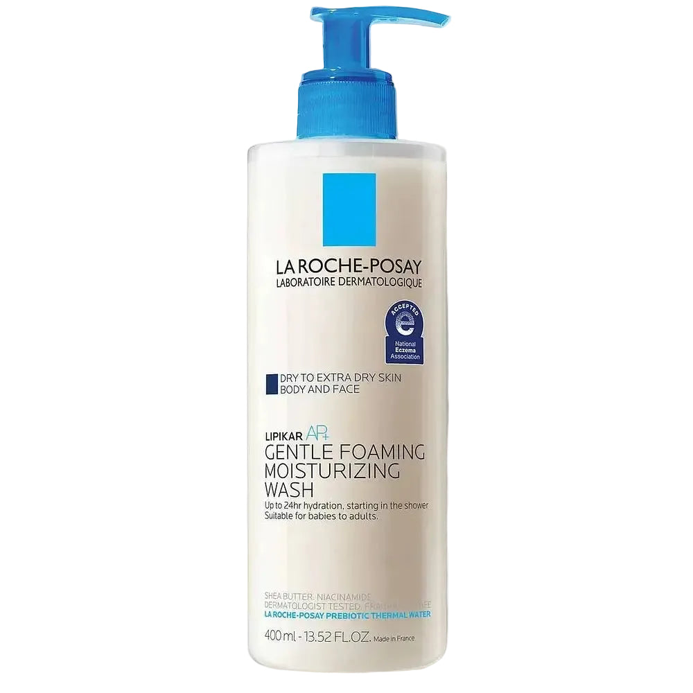 La Roche-Posay Lipikar Wash AP+ body and face wash for extra dry sensitive skin with 24-hour hydration