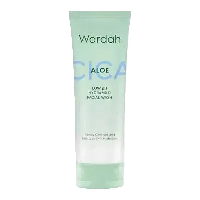 Wardah Cica + Aloe Low pH Hydramild Facial Wash for sensitive skin hydration and soothing