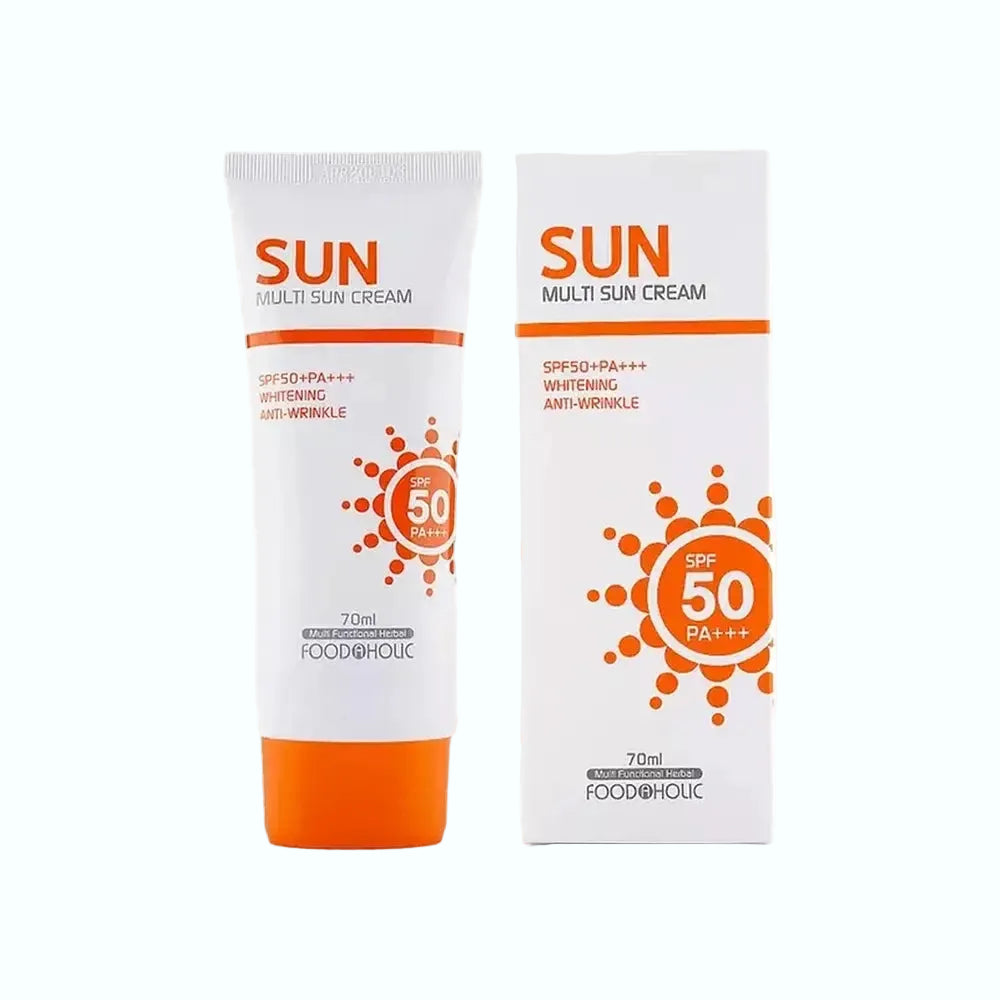 Foodaholic SUN Multi Sun Cream SPF50 PA+++ hybrid sunscreen with zinc oxide and titanium dioxide