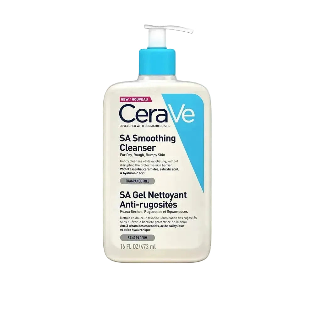 CeraVe SA Smoothing Cleanser with salicylic acid for rough and bumpy skin