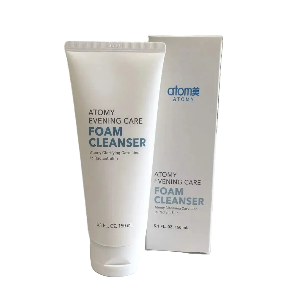 Atomy Evening Care Foam Cleanser moisturizing face wash with beta-glucan and natural extracts